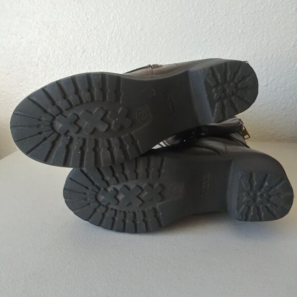 Link girls size 4 (equivalent to 5.5 women's shoes) dark brown high heel boot - Picture 8 of 15